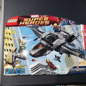 New Retired Lego Marvel Superheroes Set #6869 Quinjet Aeriel Battle L👀K